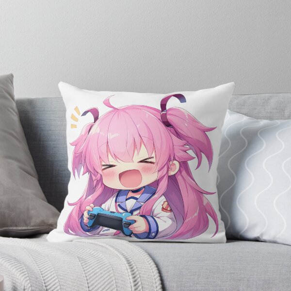 Item preview, Yui Angel Beats Anime Cute Chibi Playing Video Game designed and sold by earlobejerk.