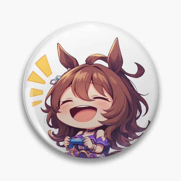 Item preview, Agnes Tachyon Uma Musume Pretty Derby Anime Cute Chibi Playing Video Game designed and sold by earlobejerk.