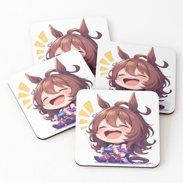 Item preview, Agnes Tachyon Uma Musume Pretty Derby Anime Cute Chibi Playing Video Game designed and sold by earlobejerk.