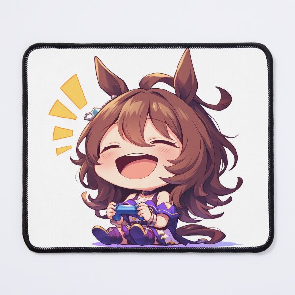 Item preview, Agnes Tachyon Uma Musume Pretty Derby Anime Cute Chibi Playing Video Game designed and sold by earlobejerk.
