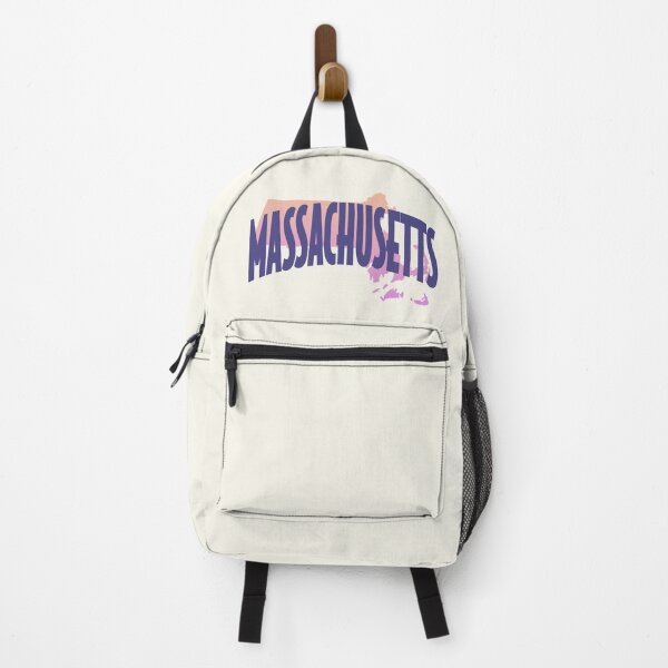 Item preview, Massachusetts - Retro Style Curved Text with State Shape designed and sold by chosenhomes.