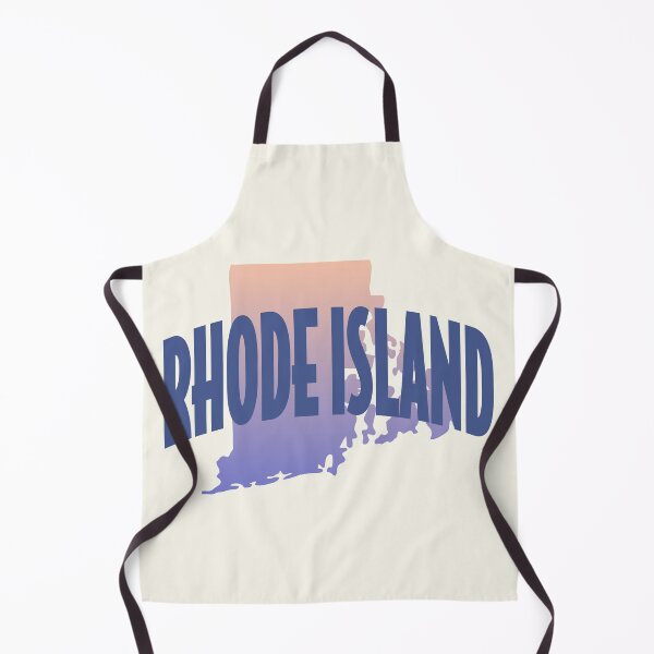 Item preview, Rhode Island - Retro Style Curved Text with State Shape designed and sold by chosenhomes.