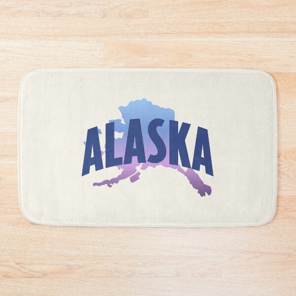 Item preview, Alaska - Retro Style Curved Text with State Shape designed and sold by chosenhomes.