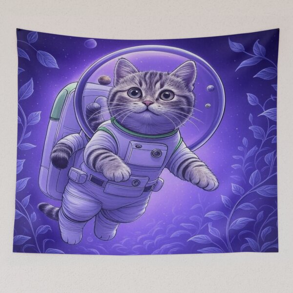 Item preview, Cosmic Cat Explorer - Paws to the Stars designed and sold by ScarredGoddess.