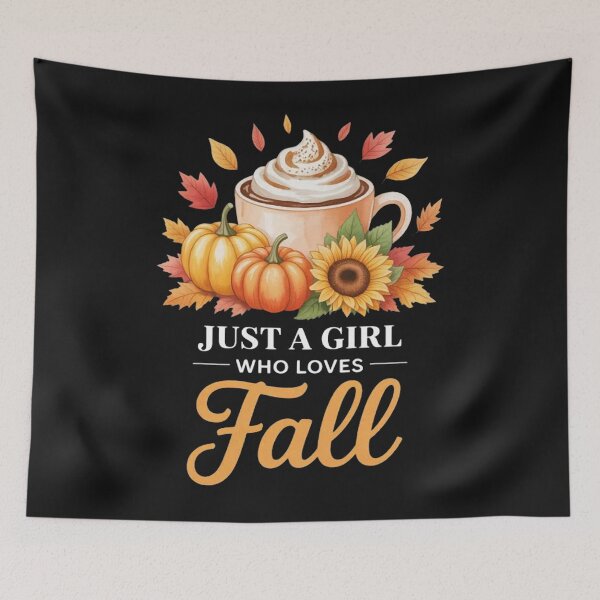Item preview, Just Girl Who Loves Fall Season Pumpkin Spice Leaves Autumn designed and sold by Vastingan.