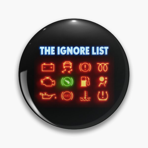 Item preview, The Ignore List – Dashboard Denial in Neon designed and sold by ChickenFund.