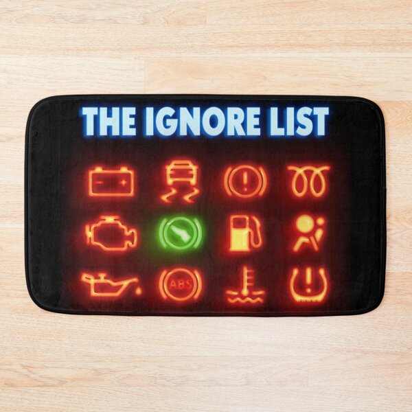 Item preview, The Ignore List – Dashboard Denial in Neon designed and sold by ChickenFund.