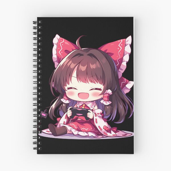 Item preview, Reimu Hakurei Touhou Anime Girl Cute Chibi Playing Video Game designed and sold by earlobejerk.