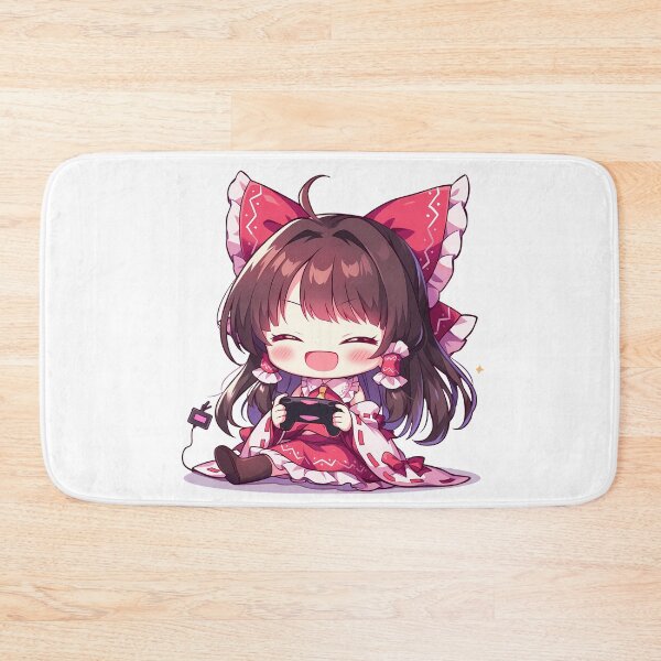 Item preview, Reimu Hakurei Touhou Anime Girl Cute Chibi Playing Video Game designed and sold by earlobejerk.