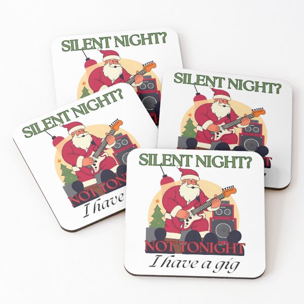 Item preview, Silent Night? Not Tonight I have a Gig – Funny Santa Christmas for Musicians designed and sold by Hintotees.