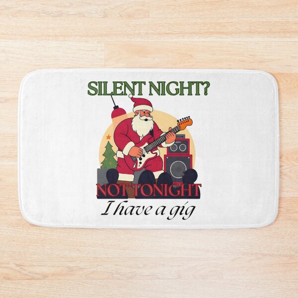 Item preview, Silent Night? Not Tonight I have a Gig – Funny Santa Christmas for Musicians designed and sold by Hintotees.