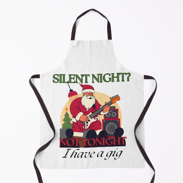 Item preview, Silent Night? Not Tonight I have a Gig – Funny Santa Christmas for Musicians designed and sold by Hintotees.