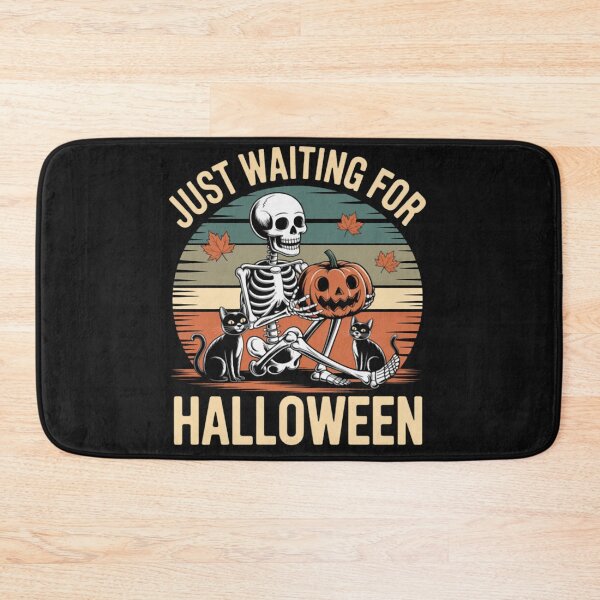 Item preview, Just Waiting for Halloween Skeleton Coffee Jack Or Lantern designed and sold by Vastingan.
