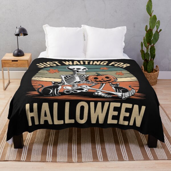 Item preview, Just Waiting for Halloween Skeleton Coffee Jack Or Lantern designed and sold by Vastingan.