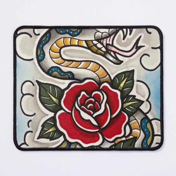 Item preview, Tattoo Snake and Roses designed and sold by ExORiginsTahlee.