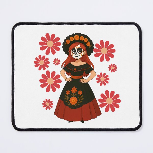 Item preview, Catrina Elegant Flowers Halloween designed and sold by ArtMochis.