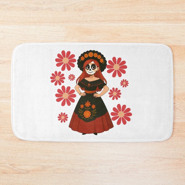 Item preview, Catrina Elegant Flowers Halloween designed and sold by ArtMochis.