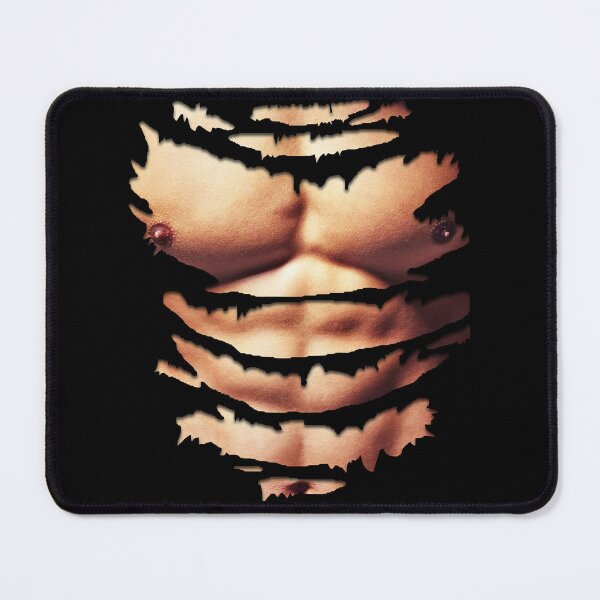 Item preview, Printed Realistic Chest Six Pack Abs Muscles Funny Halloween designed and sold by JaedenMurphy6.