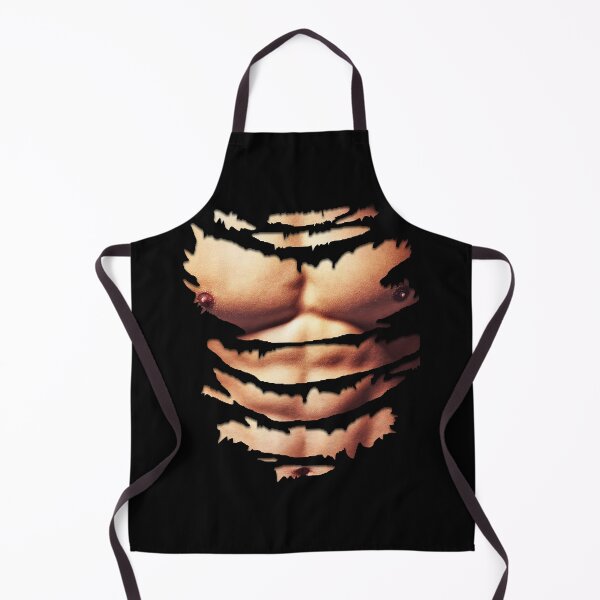 Item preview, Printed Realistic Chest Six Pack Abs Muscles Funny Halloween designed and sold by JaedenMurphy6.