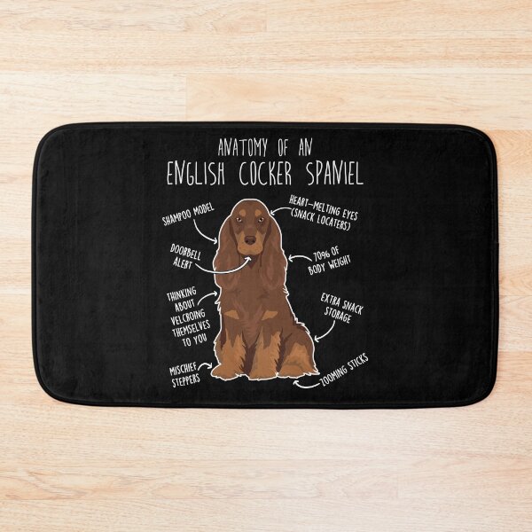 Item preview, Liver and Tan English Cocker Spaniel Dog Anatomy designed and sold by Clara Hollins.