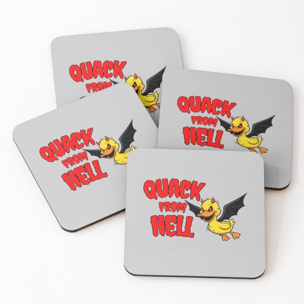 Item preview, Quack from Hell – Retro Cartoon Demon Duck with Bat Wings designed and sold by Dino-Lune.