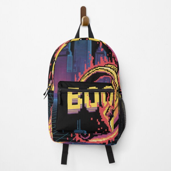 Item preview, BOONANA Pixel Art Synthwave Banana Love Design designed and sold by PNG PAPER STUDIO.