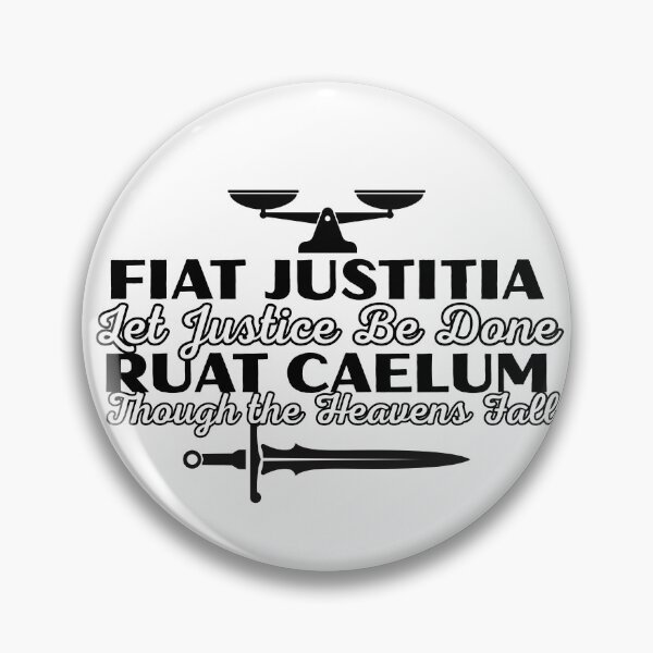 Item preview, Fiat Justitia Ruat Caelum - black text designed and sold by the_life_of_riley.