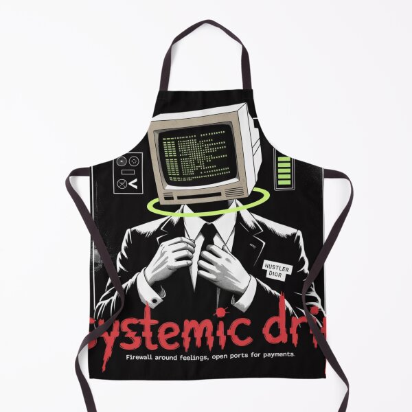 Item preview, Systemic Drip Cyberpunk Monitor Head Suit Guy Art designed and sold by PNG PAPER STUDIO.