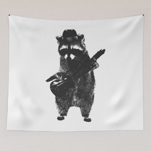 Item preview, Raccoon wielding ukulele designed and sold by JaedenMurphy6.