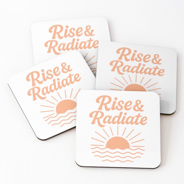 Item preview, Rise and Radiate | Minimalist Motivational Sunrise Design designed and sold by inkoutninja.