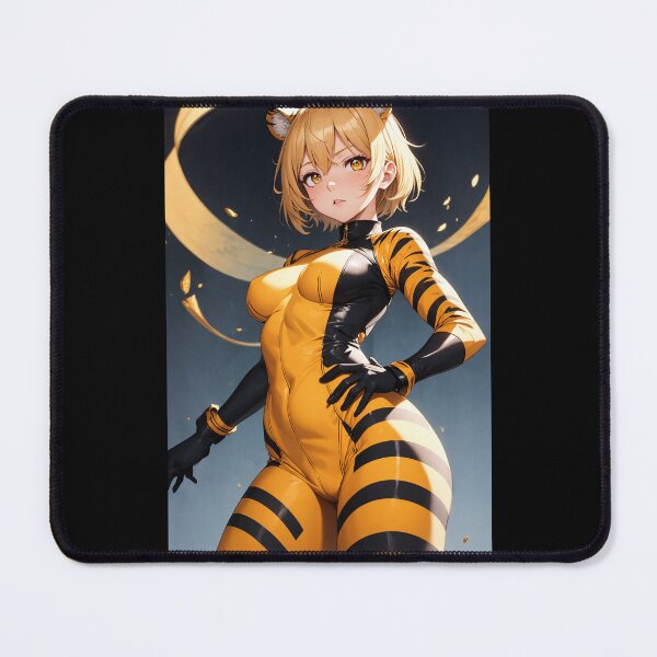 Item preview, Tigress Hunter: Golden Striped Jumpsuit with Dynamic Aura designed and sold by iloveanimechibi.