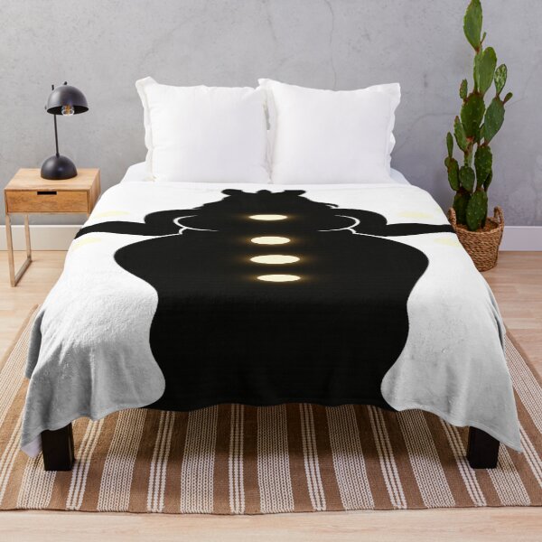 Item preview, Mystical Silhouette with Glowing Orbs Art Print designed and sold by ScarredGoddess.