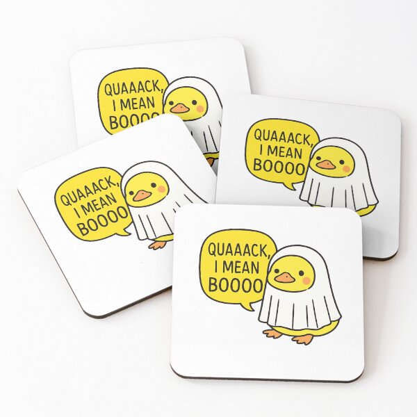 Item preview, Quaaack, I Mean Boo! Halloween Ghost Duck Sticker designed and sold by FestivityFinds.