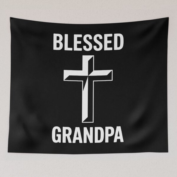 Item preview, Blessed Grandpa Christian Cross Religious designed and sold by tearbytea.