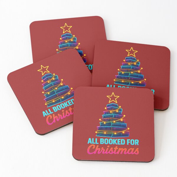Item preview, All Booked for Christmas – Funny Book Tree Holiday Design designed and sold by LunaSpellStudio.