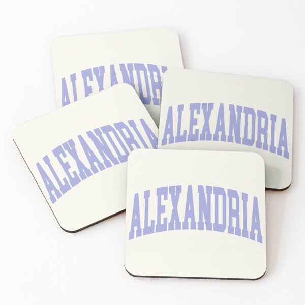 Item preview, Alexandria VA - College Font Curved Typography designed and sold by chosenhomes.