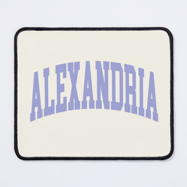 Item preview, Alexandria VA - College Font Curved Typography designed and sold by chosenhomes.
