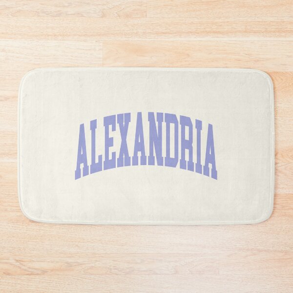 Item preview, Alexandria VA - College Font Curved Typography designed and sold by chosenhomes.