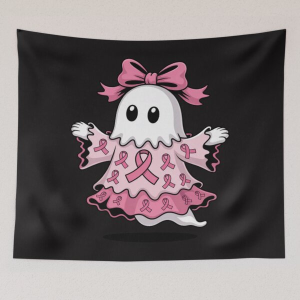 Item preview, Patchwork Coquette Bow Breast Cancer Ghost Halloween Denim designed and sold by Ikwalima.