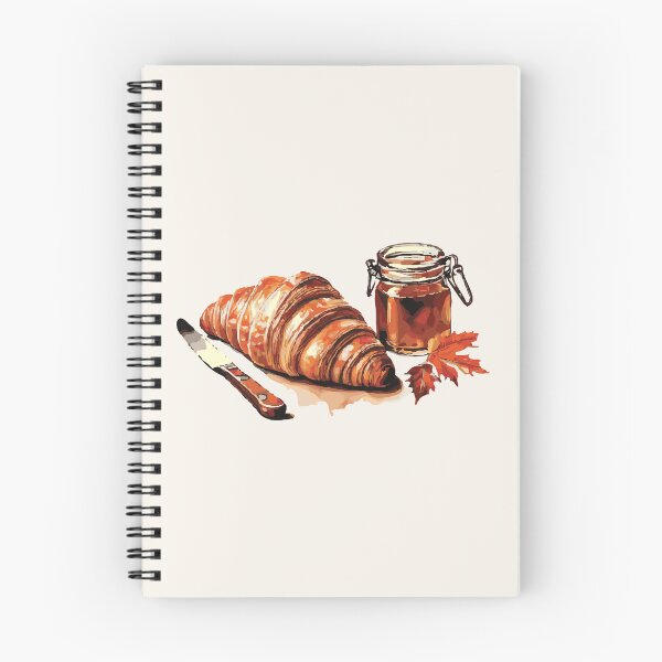 Item preview, Cozy Croissant & Jam | Autumn Breakfast Art Print by Anne Brooke Art designed and sold by Anne Brooke Art.