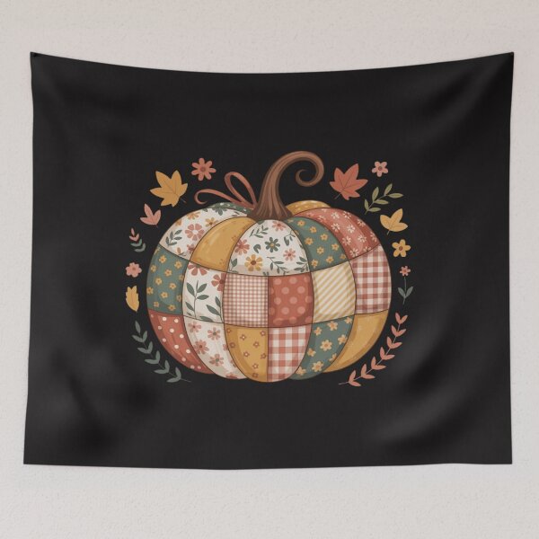 Item preview, Patchwork Quilter Fall Thanksgiving Pumpkin Quilt Autumn designed and sold by Ikwalima.