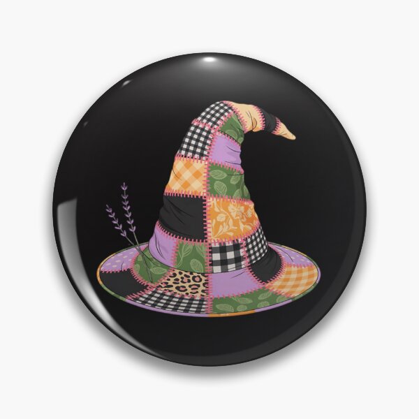 Item preview, Patchwork Witch Hat Halloween Quilt  designed and sold by Ikwalima.