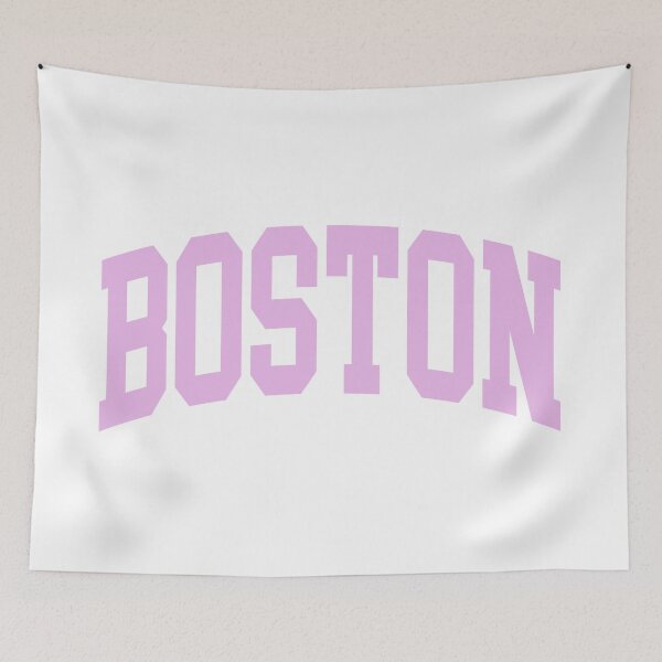 Item preview, Boston - College Font Curved Typography designed and sold by chosenhomes.