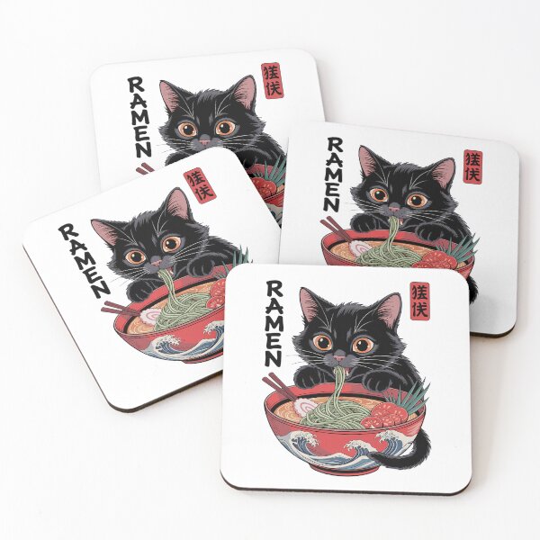 Item preview, Cat Ramen Japanese Funny Kawaii Cat Cute designed and sold by tearbytea.