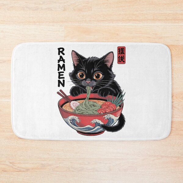 Item preview, Cat Ramen Japanese Funny Kawaii Cat Cute designed and sold by tearbytea.