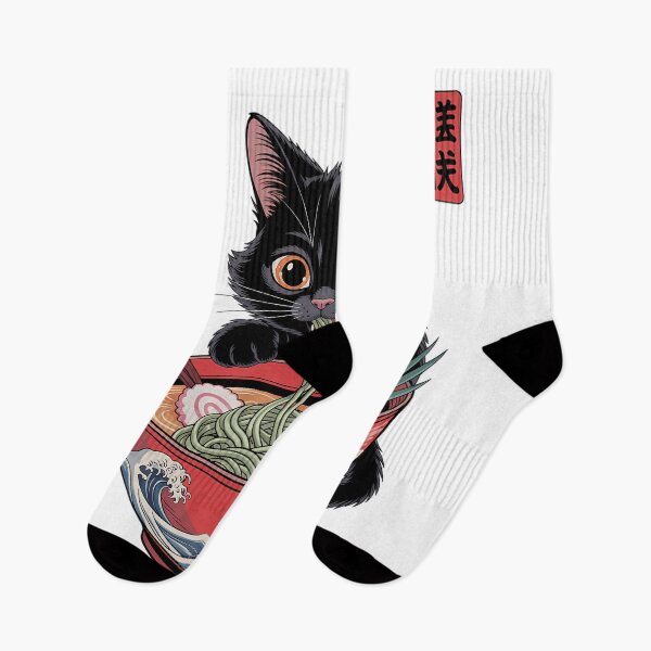 Item preview, Cat Ramen Japanese Funny Kawaii Cat Cute designed and sold by tearbytea.