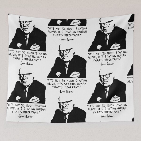 Item preview, Isaac Asimov Portrait and quote (7) designed and sold by JezebelGerda.