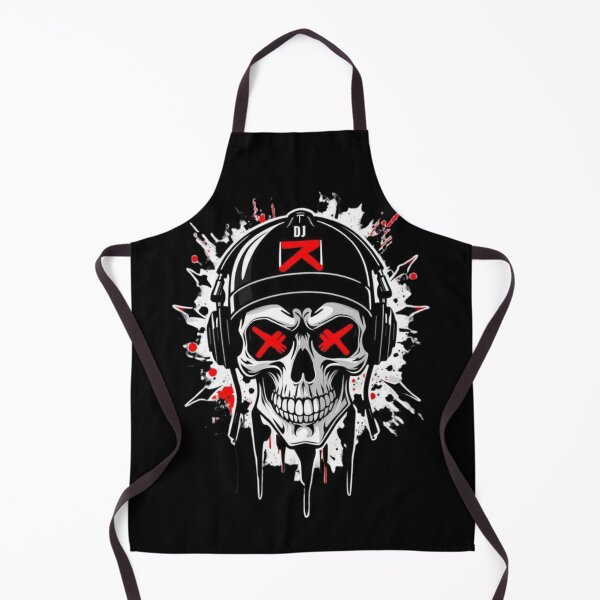 Item preview, Punk DJ Skull With Glowing Red Eyes designed and sold by UNK-Fatigues.