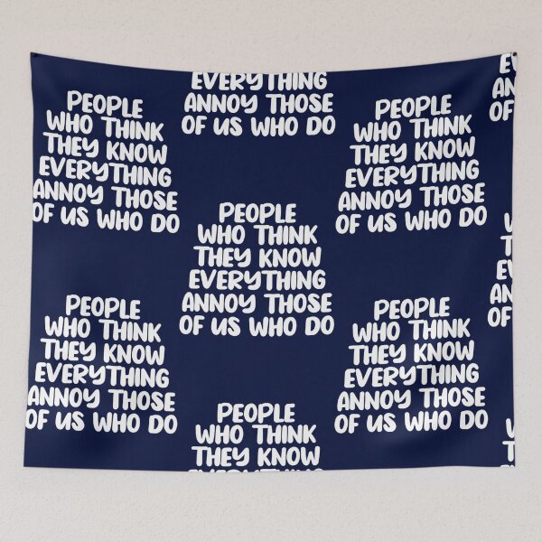 Item preview, People Who Think The Know Adult Humor Graphic Novelty Sarcastic Funny designed and sold by JezebelGerda.