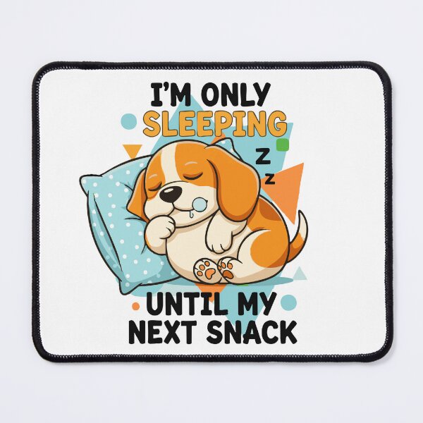 Item preview, Adorable Big-Headed Beagle Pup Loves Naps and Hilarious Typography Art designed and sold by Tong4130.